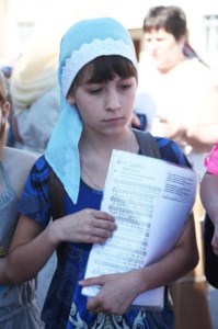 Заезд первой смены лагеря "Солнечный"
