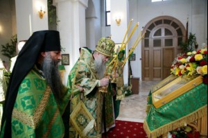 Божественная литургия в Свято-Алексиевском женском монастыре г. Саратова