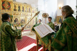 Божественная литургия в Свято-Алексиевском женском монастыре г. Саратова