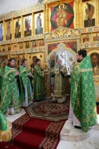 Божественная литургия в Свято-Алексиевском женском монастыре г. Саратова