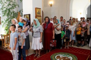 Божественная литургия в Свято-Алексиевском женском монастыре г. Саратова