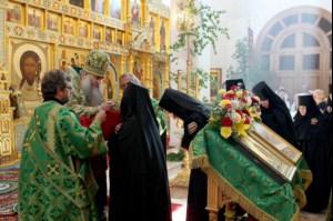 Божественная литургия в Свято-Алексиевском женском монастыре г. Саратова