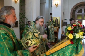 Божественная литургия в Свято-Алексиевском женском монастыре г. Саратова
