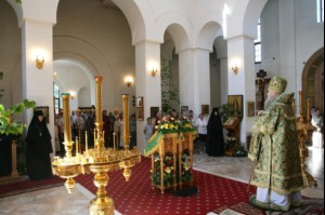 Божественная литургия в Свято-Алексиевском женском монастыре г. Саратова