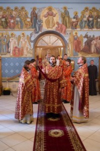 Крешальная Литургия в Свято-Троицком соборе г. Саратова