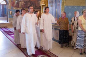 Крешальная Литургия в Свято-Троицком соборе г. Саратова