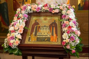 Божественная литургия в Крестовоздвиженском храме г. Саратова