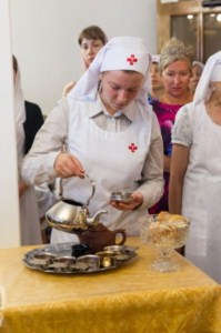Божественная литургия в Крестовоздвиженском храме г. Саратова