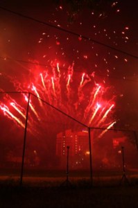 В честь 1025-летия Крещения Руси в Саратове был организован праздничный салют