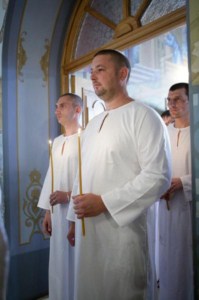 Крещальная Литургия в Свято-Троицком соборе г. Саратова