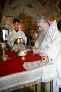 Крещальная Литургия в Свято-Троицком соборе г. Саратова