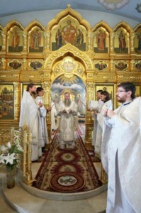 Крещальная Литургия в Свято-Троицком соборе г. Саратова