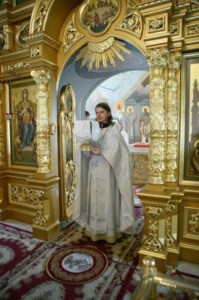 Крещальная Литургия в Свято-Троицком соборе г. Саратова