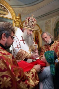 Божественная литургия в храме во имя великомученика и целителя Пантелеимона