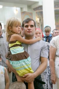 Божественная литургия в храме в честь Всех Святых, в земле Российской Просиявших г.Саратова