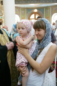 Божественная литургия в храме в честь Всех Святых, в земле Российской Просиявших г.Саратова