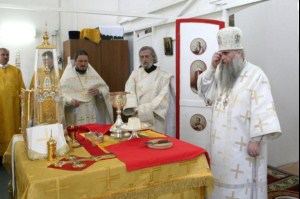 Божественная литургия в храме во имя cвятителя Митрофана Воронежского города Саратова