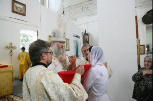 Божественная литургия в храме во имя cвятителя Митрофана Воронежского города Саратова