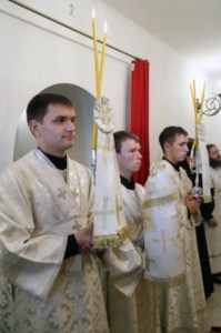 Божественная литургия в Свято-Алексиевском женском монастыре Саратова