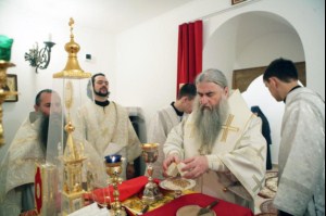 Божественная литургия в Свято-Алексиевском женском монастыре Саратова