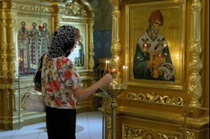 Всенощное бдение в Свято-Троицком соборе Саратова