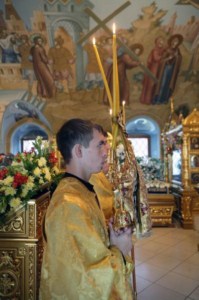 Всенощное бдение в Свято-Троицком соборе Саратова