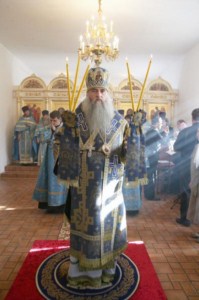 Божественная литургия в храме в честь Успения Пресвятой Богородицы п. Возрождение Хвалынского района