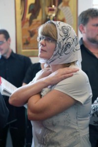 Божественная литургия в храме в честь Успения Пресвятой Богородицы п. Возрождение Хвалынского района