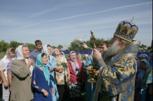 Божественная литургия в храме в честь Успения Пресвятой Богородицы п. Возрождение Хвалынского района