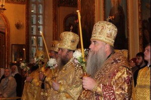 Всенощное бдение в Успенском кафедральном соборе Пензы
