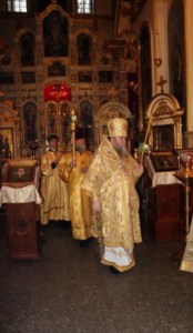 Всенощное бдение в Успенском кафедральном соборе Пензы