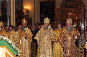 Всенощное бдение в Успенском кафедральном соборе Пензы