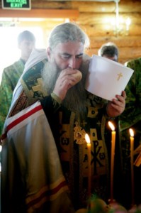 Всенощное бдение в храме преподобного Сергия Радонежского с. Кошели Воскресенского района