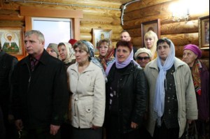 Всенощное бдение в храме преподобного Сергия Радонежского с. Кошели Воскресенского района