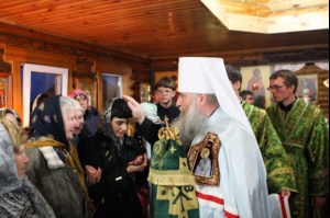 Всенощное бдение в храме преподобного Сергия Радонежского с. Кошели Воскресенского района