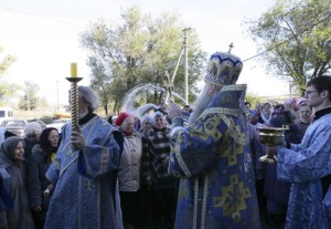 Божественная литургия в Покровском храме с.Сокур Татищевского района