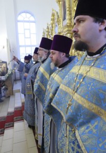 Божественная литургия в храме в честь Казанской иконы Божией Матери Саратова