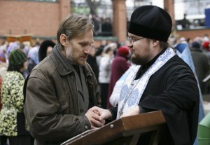 Божественная литургия в храме в честь Казанской иконы Божией Матери Саратова
