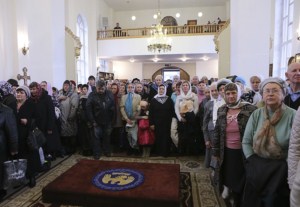 Божественная литургия в храме в честь Казанской иконы Божией Матери Саратова