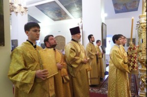 Божественная литургия в храме в честь Покрова Божией Матери г.Покровска (Энгельса)
