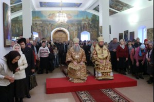 Божественная литургия в храме в честь Покрова Божией Матери г.Покровска (Энгельса)