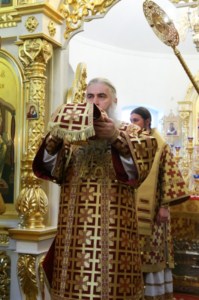 Божественная литургия в храме в честь Покрова Божией Матери г.Покровска (Энгельса)