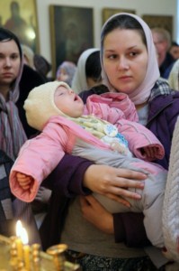 Божественная литургия в храме в честь Покрова Божией Матери г.Покровска (Энгельса)