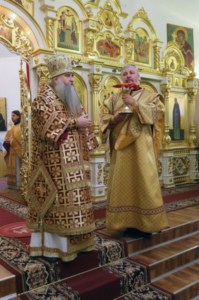 Божественная литургия в храме в честь Покрова Божией Матери г.Покровска (Энгельса)