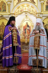 Божественная литургия в храме в честь Покрова Божией Матери г.Покровска (Энгельса)