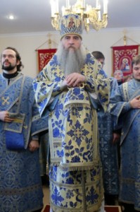 Божественная литургия в храме в честь иконы Божией Матери «Скоропослушница» пос. Шиханы-1