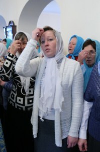 Божественная литургия в храме в честь иконы Божией Матери «Скоропослушница» пос. Шиханы-1