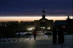 Божественная литургия в Свято-Алексиевском женском монастыре Саратова