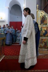 Божественная литургия в Свято-Алексиевском женском монастыре Саратова