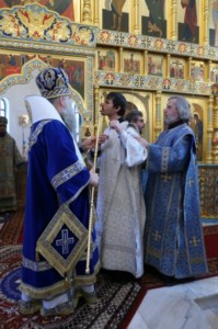 Божественная литургия в Свято-Алексиевском женском монастыре Саратова